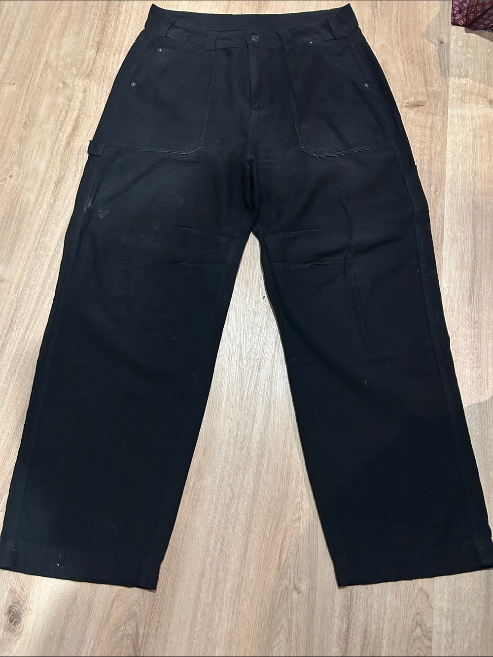 Free People Black Workwear Utility Pants